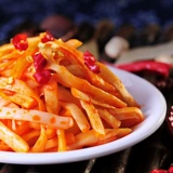 Новый продукт Jinda говядина ароматизированная бамбуковая стрельба келочки 336 г острая повседневная закусочная сумка установлена ​​золотые континенты.