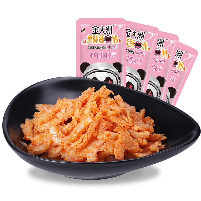 Golden Continent Not Afraid of Fat Konjac 15g * 20 Sacks of Spicy Snacks SICHUAN TASTE SNACK CASUAL FOOD WEB RED LITTLE SNACKS
