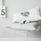 [Single] bông gối gối một cặp gối tải Bắc Âu 48 * 74cm bông gối che sinh viên độc thân - Gối trường hợp