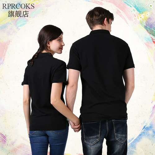 Летняя однотонная футболка polo для работы, короткий рукав, делается под заказ, с вышивкой, с печатью вашего логотипа