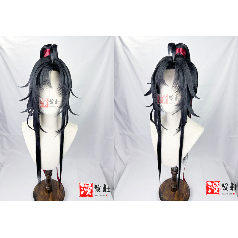 【Manfa Society】The Origin of Demonic Cultivation Wei Wuxian Mo Xuanyu Cosplay Wig Short Hair Ponytail Ancient Style Wig