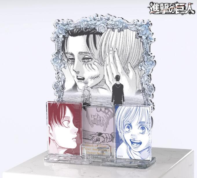 Attack on Titan Eren, Armin, Levi, Mikasa, Commander, Human Battle Acrylic Stand Figure Set