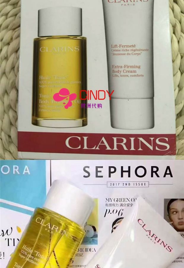 Clarins và dầu chăm sóc cơ thể Phụ nữ mang thai 100ml đặc biệt ngăn ngừa kết cấu thai kỳ sữa tắm ý dĩ