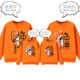 Street-friendly parent-child clothing, early autumn 2023 new trendy family of three or four, Chinese-style high-end sweatshirts, Western-style mother-daughter family