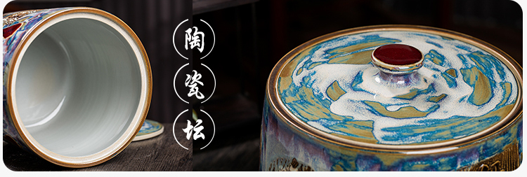 Ricer box barrel jingdezhen ceramic household with cover (50 kg/pack tank caddy fixings sealed as cans