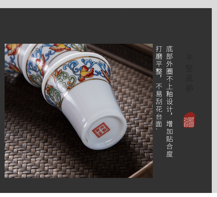 An empty bottle wine suits for of jingdezhen ceramics household sealing glass flagon of new Chinese style gifts gift boxes