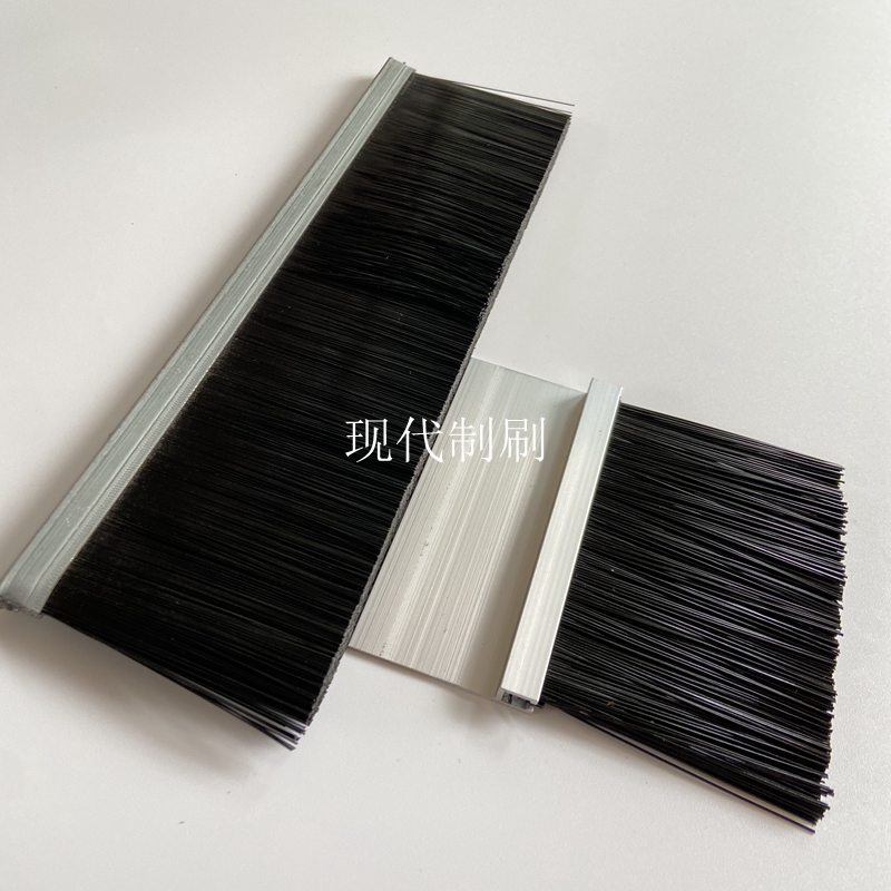 H F type aluminum alloy thickened brush strip mechanical anti-dust seal brush strip cabinet nylon brush wire strip brush-Taobao