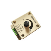 8A DC LED dimmer 12V light strip light with dimmer switch 24V DC LED brightness adjustment knob switch