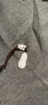Pure natural jadeite gourd pendant good fortune and good fortune no dyeing