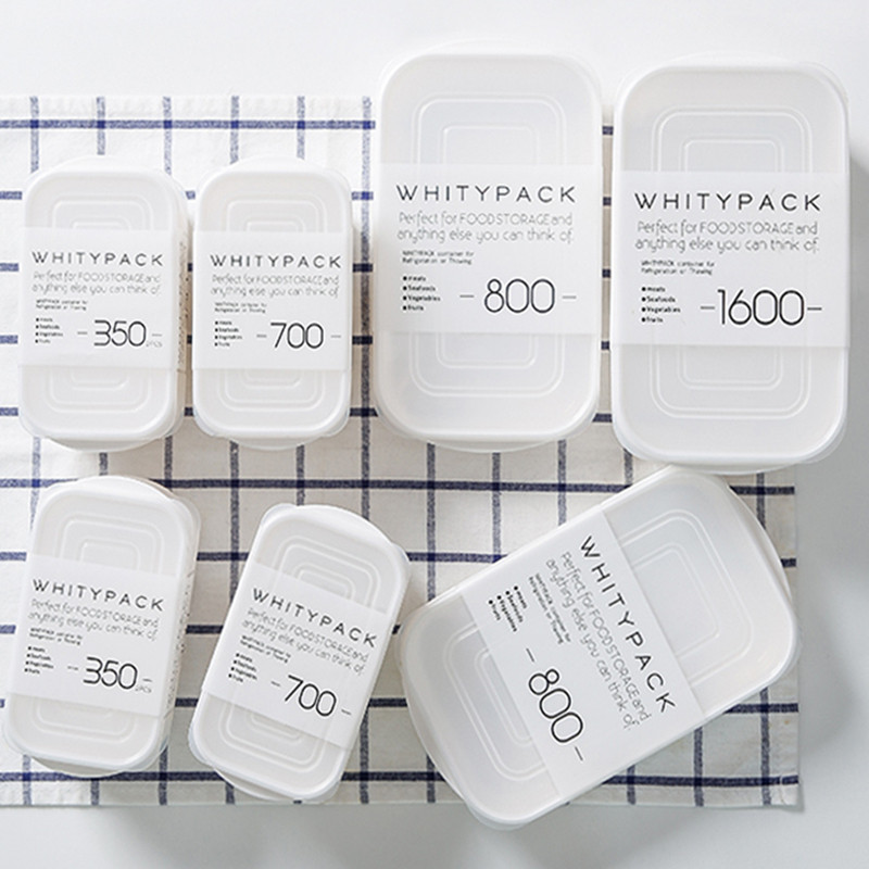 Japan imported ins wind refrigerator fresh-keeping box Frozen box Portable fruit salad sushi bento box sealed lunch box