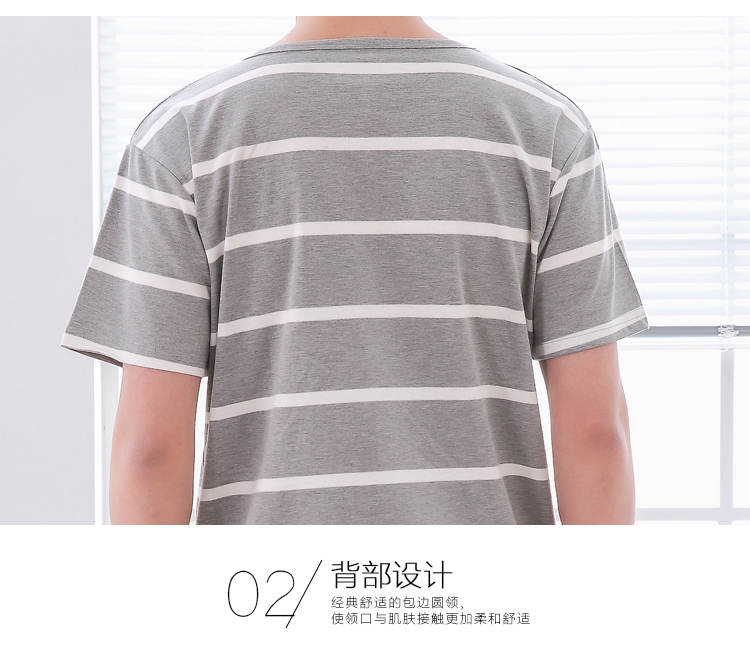 Bộ đồ ngủ nam Bộ đồ cotton ngắn tay ngắn Thiếu niên trung học cơ sở 12-13-15-18 Thủy triều nam mùa hè bộ pijama