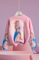 Окрашенный двусторонний бархатный свитер для принцессы