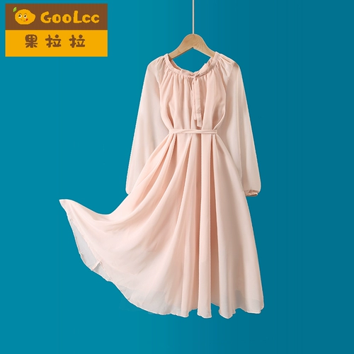 Весеннее платье, осенний летний лонгслив, летняя одежда для принцессы, шифоновая юбка, в западном стиле