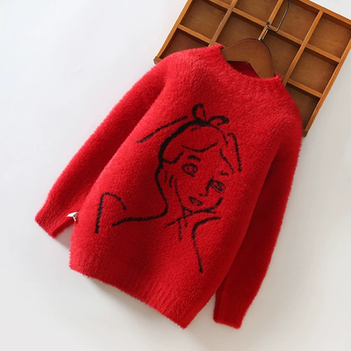 Бархатный утепленный приятный телу детский демисезонный свитер, в западном стиле, подходит для подростков