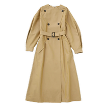 MOUSSY Classic British style A-shaped waisted casual loose coat with belt for women 010GSH30-0410