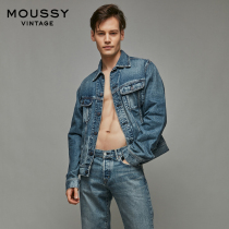 MOUSSY Vintage 2021 Spring and Summer new vintage washed denim jacket jacket 025DSN11-3030