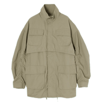 MOUSSY work style detachable two-piece multi-pocket loose drawstring jacket for women 010GAS30-7070