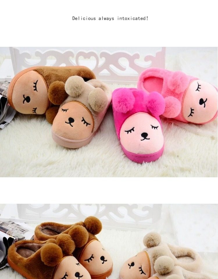 Pantoufles enfants en suède pour hiver - semelle tendon - Ref 1010290 Image 6