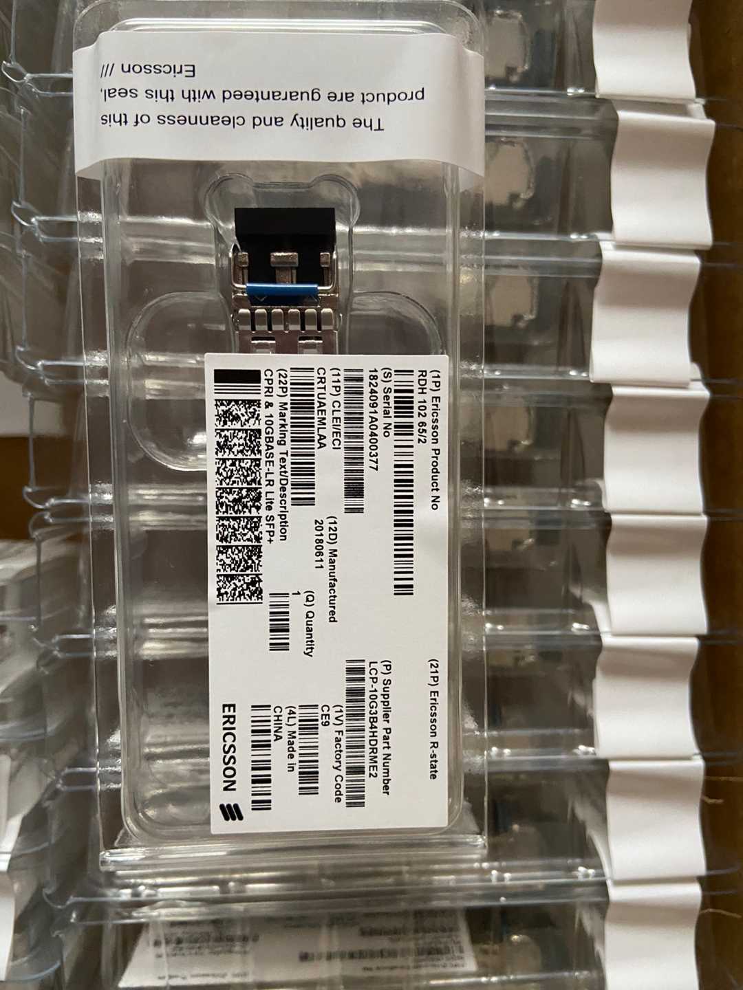 Sell ​​Ericsson 2 65 optical module Ericsson optical module Ericsson 1 4km optical module new original package