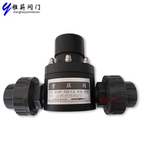PVC back pressure valve 2 inch by order screw 4 minutes internal thread pressure relief valve RXBF-P25 1 0 DN15 32 40 50