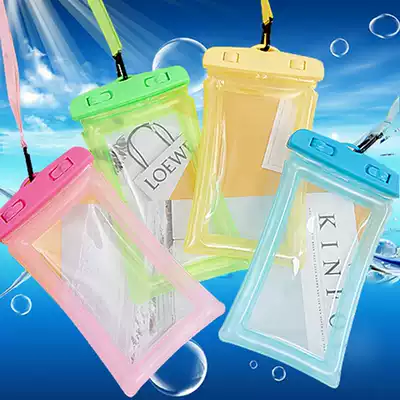 2 mobile phone inflatable waterproof bag diving mobile phone protective cover touch screen universal swimming waterproof mobile phone case hanging neck dustproof