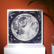 Jiapei silk scarf framed picture frame customized acrylic pentahedron three-dimensional transparent trendy home accessories