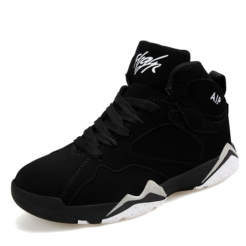 Летняя трендовая универсальная спортивная обувь для отдыха, тканевые высокие сапоги, мужские черные высокие кроссовки