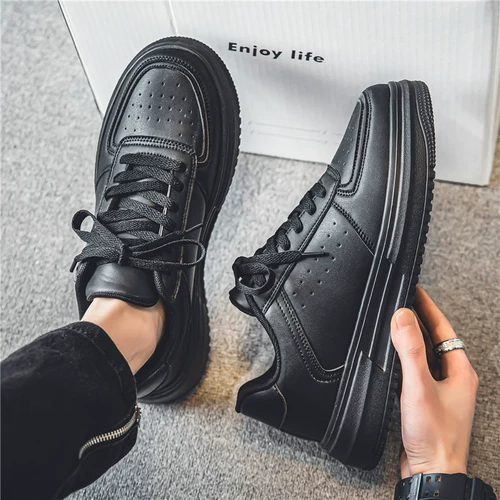 Летняя трендовая обувь для отдыха, мужской универсальный черный пиджак классического кроя в английском стиле для кожаной обуви, в корейском стиле