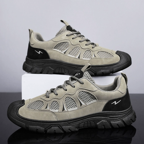 Мужская летняя альпинистская спортивная нескользящая дезодорированная износостойкая рабочая обувь для отдыха