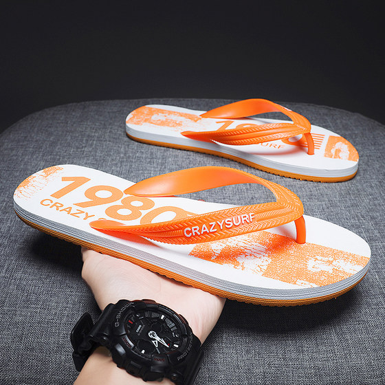 拖鞋男夏季2025新款外穿防滑耐磨休闲男士沙滩夹脚越南软底人字拖