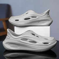 Летние ультрамягкие спортивные нескользящие тапочки в стиле Crocs, босоножки, подходят для носки на улице, антибактериальная пропитка, размер, закрытые носок и пятка, подходят для работы на ногах, мягкая подошва