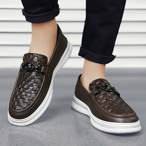 Летняя обувь для кожаной обуви в английском стиле, спортивные универсальные рабочие туфли для отдыха