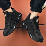 Летняя спортивная трендовая черная высокая универсальная обувь для отдыха, для бега