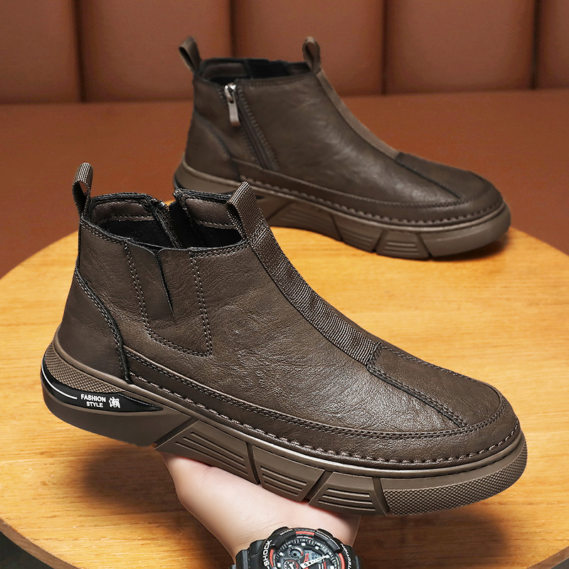 Giày Đầu Bếp Nam Mùa Thu Chống Thấm Nước Giày Lười Bảo Hộ Đi Làm Nhà Bếp Đế Mềm Giày Da Chuyên Nghiệp Giày Thể Thao Bảo Hộ Lao Động giày bao ho lao dong giầy bảo hộ lao đông