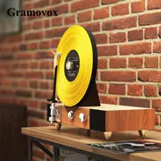 [Bản ghi vinyl miễn phí có giới hạn] Trình phát vinyl dọc Grammy Gramovox - Máy hát