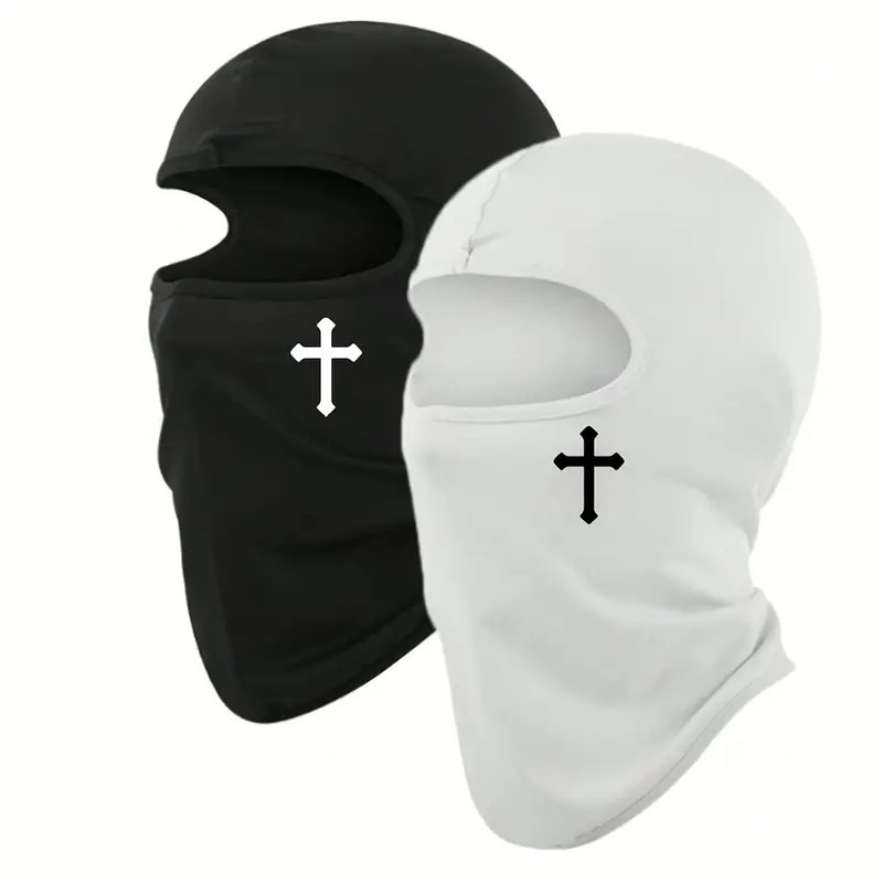 Summer Cycling Hood, Outdoor Motorcycle Sun Protection Mask, Kart Printing Hat, Inner Lining, Sweat-Absorbent and Quick-Drying for Men and Women
