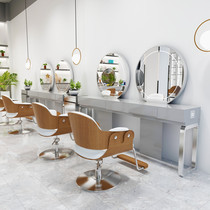 Beauty Hair Shop Mirror Desk Net Red Beauty Hair Mirror Desk Hairdresse MIRROR BRIEF SUNDAY STYLE HAIR SALON SPECIAL SINGLE-SIDED MEME HAIR LENS