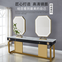 Net Red Hairdresse Shop Mirror Tai Mei Hair Mirror Hair Salon Special Brief Meme Hair Shop Single Double Four Sides Floor Hairdresse Stand