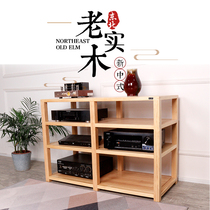 Solid wood sound shock-proof frame Professional power amplifier cabinet tripod rack shockproof foot nail sinks sound cabinet sound cabinet