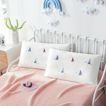 60 Tencel childrens pillowcase embroidery single baby latex pillowcase small 30 * 50cm pair of Pat 2