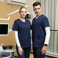 Тибетские синие+озеро синие края короткие рукава (те же мужчины и женщины)