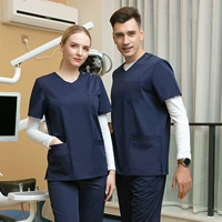 Подходит для мужчин и женщин, синий, короткий рукав