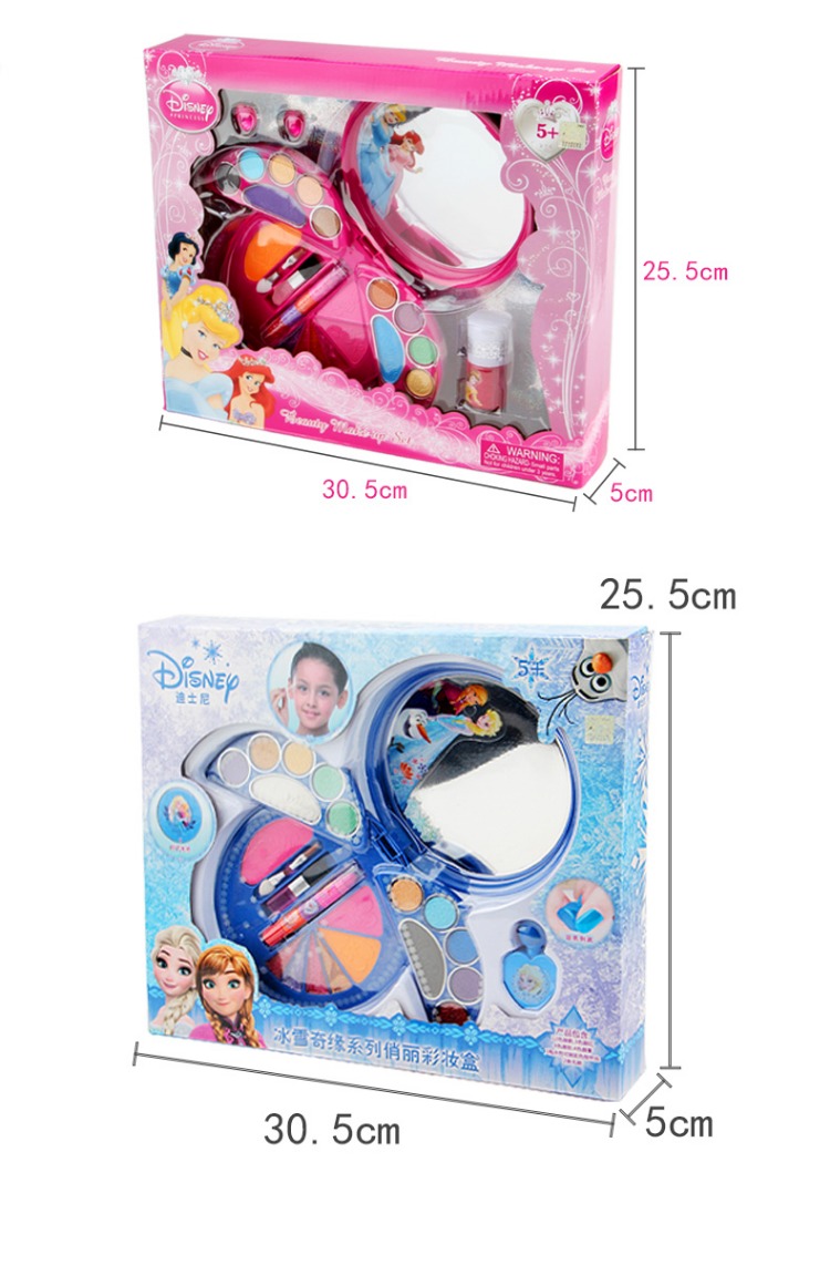 Đồ chơi trẻ em Disney không độc hại hộp đồ chơi trang điểm chơi công chúa cho bé gái 7-10 tuổi búp bê đẹp