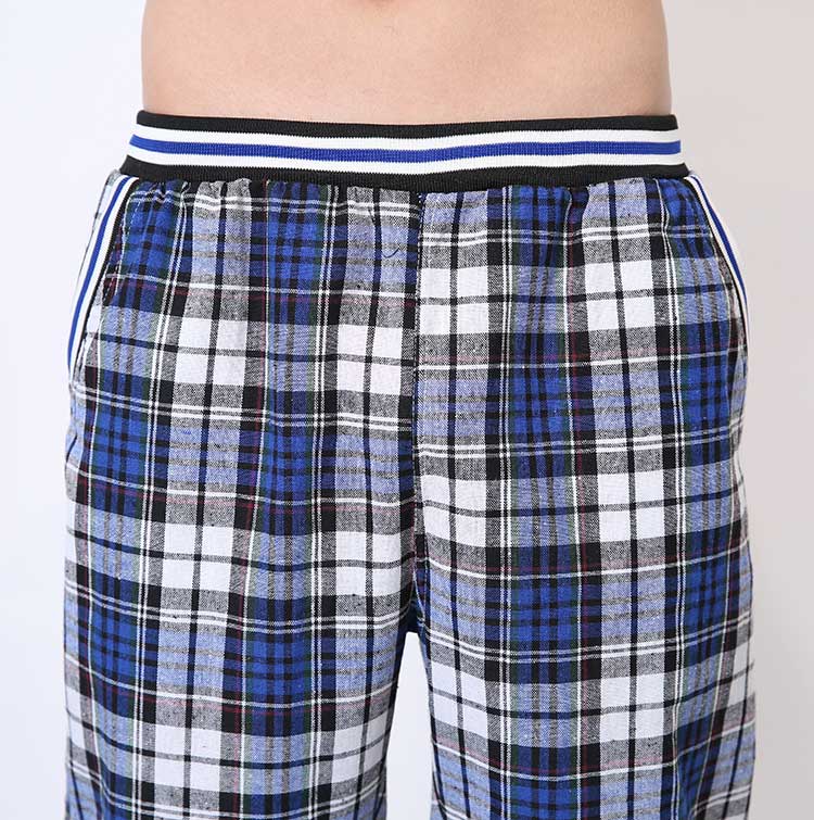 Quần âu nam 7 điểm kẻ sọc kẻ quần lửng rộng kích thước lớn nhanh khô quần short cotton mỏng phần chân quần rộng quần thể thao