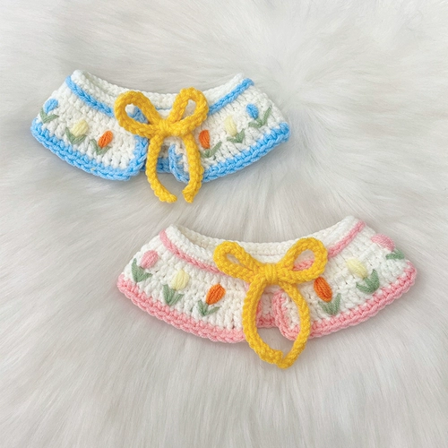 Брендовый трикотажный шарф, нагрудник, плетеный чокер ручной работы, милый слюнявчик