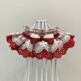 Слюнявчик, кружевной шарф, декор, нагрудник