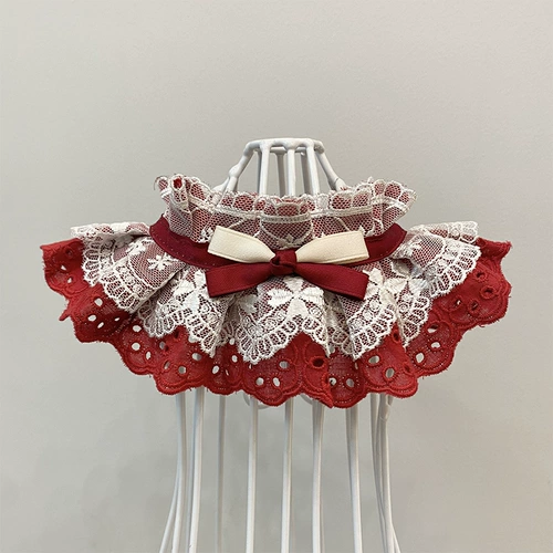 Слюнявчик, кружевной шарф, декор, нагрудник