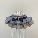 Кружевной шарф с воротником для кошек и собак, шарф со слюной для домашних животных, галстук-бабочка, милый реквизит для фотосессии, аксессуары, британский короткий плюшевый мишка