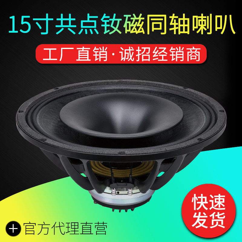 Original Imported Paper Basin Coaxial Horn Neodymium Magnetic 15 inch 138 138 75 Core High bass Back to listen Outdoor Performance Entertainment