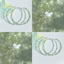 Early spring｜Original design mint mambo beads memory steel bracelet bracelet ins style niche birthday gift